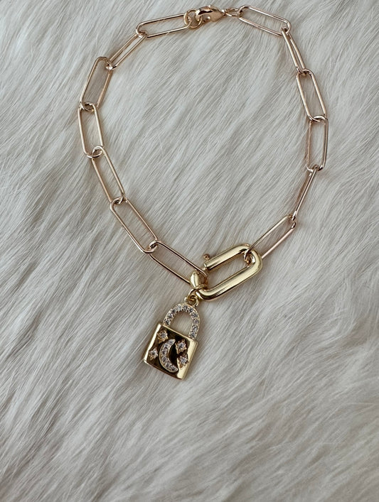 Moon Charm Bracelet